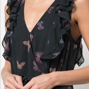 NWT Paige silk dress - Basil Butterfly - silk - M